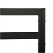 vidaXL 6 Piece Steel Lounge Set in Black