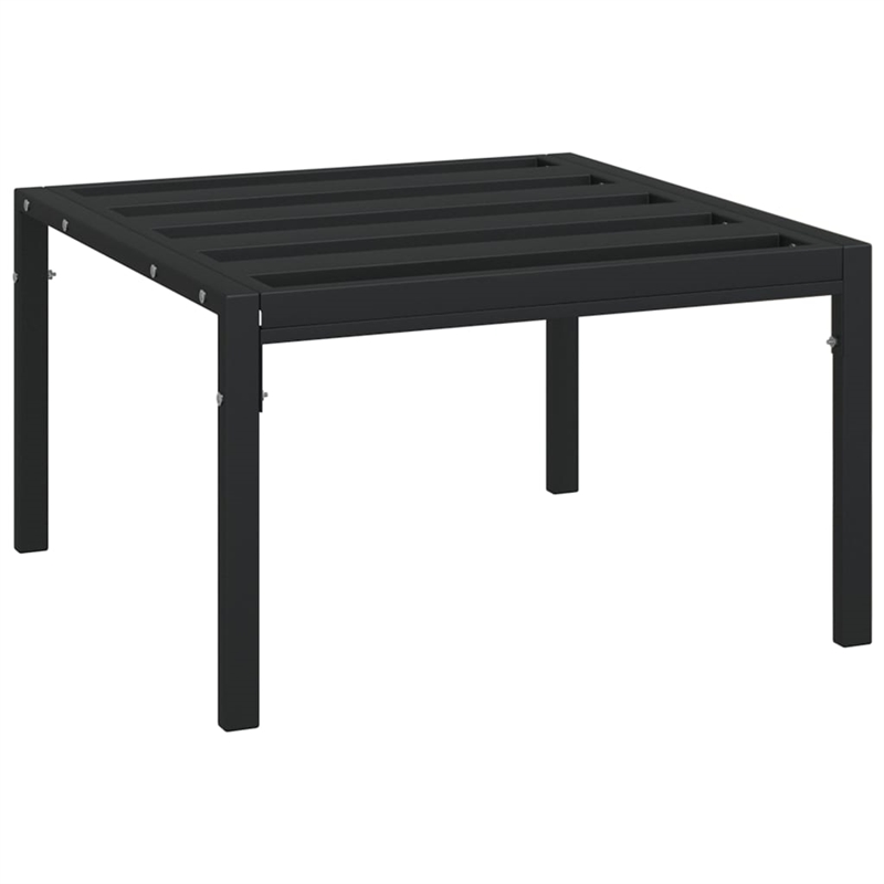 vidaXL 6 Piece Steel Lounge Set in Black