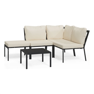 vidaXL 5 Piece Steel Small Lounge Set
