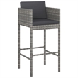 vidaXL 7 Piece Steel Bar Set in Black/Gray