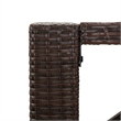 vidaXL 5 Piece Poly Rattan Bar Set in Black/White/Brown/Cream