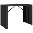 vidaXL 5 Piece Steel Bar Set in Black/White/Cream