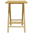 vidaXL 3 Piece Bamboo Bistro Set in Gray/Natural