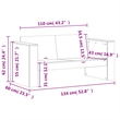 vidaXL 2 Piece Wood Small Garden Lounge Set in White