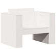 vidaXL 2 Piece Wood Small Garden Lounge Set in White