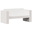vidaXL 2 Piece Wood Small Garden Lounge Set in White