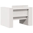 vidaXL 2 Piece Wood Small Garden Lounge Set in White