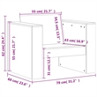 vidaXL 2 Piece Wood Small Garden Lounge Set in White