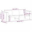 vidaXL Wood Small Garden Lounge Set in White
