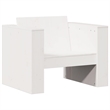 vidaXL Wood Small Garden Lounge Set in White
