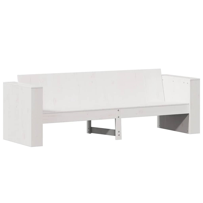 vidaXL Wood Small Garden Lounge Set in White