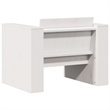 vidaXL Wood Small Garden Lounge Set in White