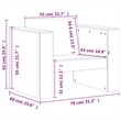 vidaXL Wood Small Garden Lounge Set in White