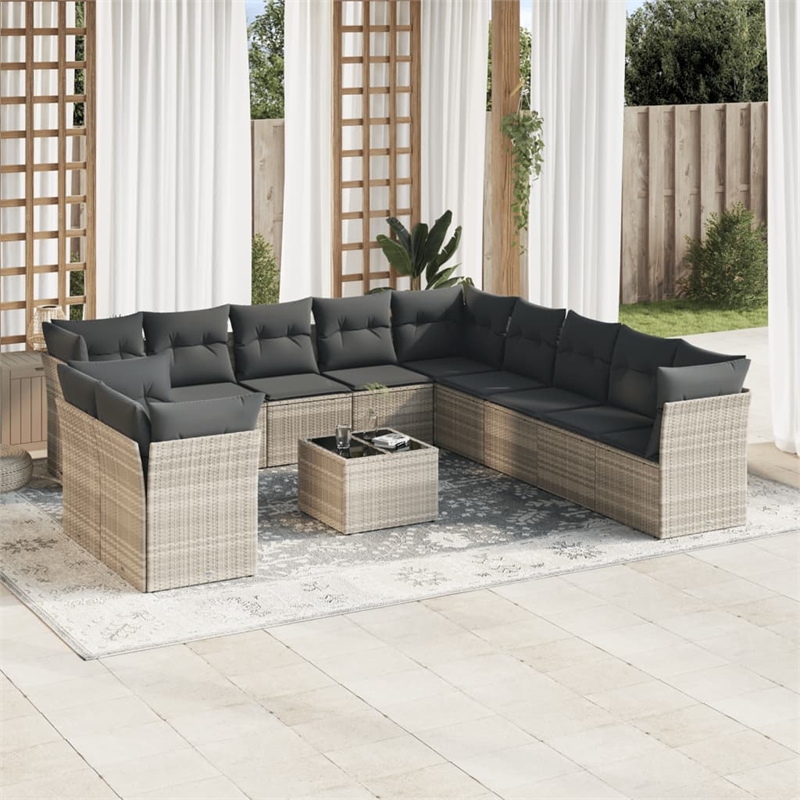 vidaXL Small Sofa Set in Gray