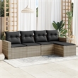 vidaXL Steel Sofa Set in Gray