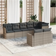 vidaXL 8 Piece Poly Rattan Patio Sofa Set