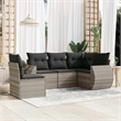 vidaXL 5 Piece Steel Sofa Set in Gray/Anthracite