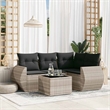 vidaXL 5 Piece Sofa Set in Gray/Anthracite