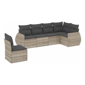 vidaXL Large Sofa Set in Gray