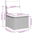 vidaXL 6 Piece Sofa Set in White/Cream/Beige