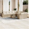 vidaXL 11 Piece Sofa Set in White/Cream/Beige