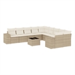 vidaXL 11 Piece Sofa Set in White/Cream/Beige