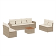 vidaXL 9 Piece Sofa Set in White/Cream/Beige