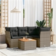 vidaXL 5 Piece Sofa Set in Gray/Brown