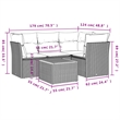 vidaXL 5 Piece Sofa Set in Gray/Brown