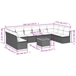 vidaXL 11 Piece Solid Acacia Wood Sofa Set in Gray
