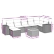 vidaXL 8 Piece Solid Acacia Wood Small Sofa Set in Gray