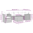 vidaXL Solid Acacia Wood Sofa Set in Gray