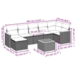 vidaXL 8 Piece Steel Sofa Set in Gray/Beige