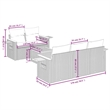 vidaXL Poly Rattan Large Sofa Set in Beige