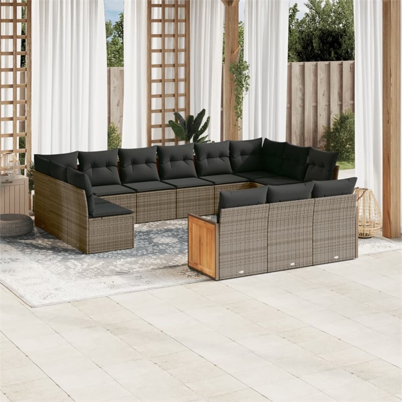 vidaXL Small Sofa Set in Gray