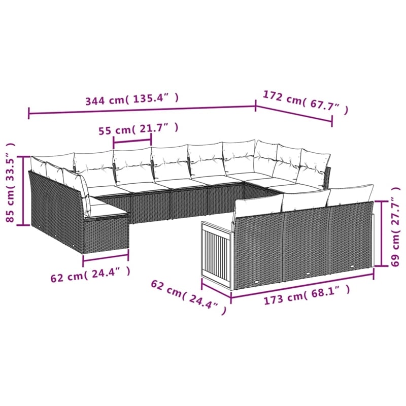 vidaXL Small Sofa Set in Gray