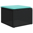 vidaXL Steel Patio Sofa Set in Black/Blue