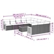 vidaXL 12 Piece Sofa Set in Gray