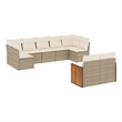 vidaXL 9 Piece Sofa Set in White/Cream/Beige