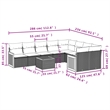 vidaXL 10 Piece Sofa Set in White/Cream/Beige