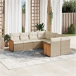 vidaXL 8 Piece Sofa Set in White/Cream/Beige