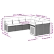 vidaXL 8 Piece Sofa Set in White/Cream/Beige