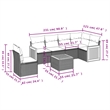 vidaXL 7 Piece Large Sofa Set in Beige