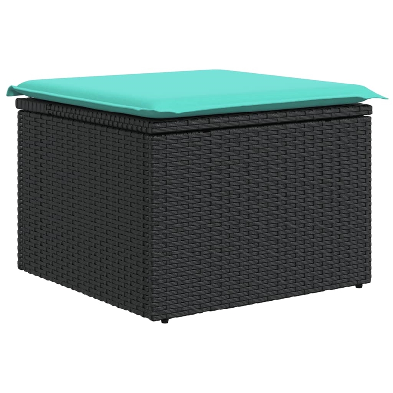 vidaXL 10 Piece Poly Rattan Patio Sofa Set
