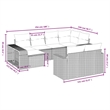 vidaXL 10 Piece Steel Sofa Set in Gray