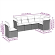 vidaXL Steel Sofa Set in Gray
