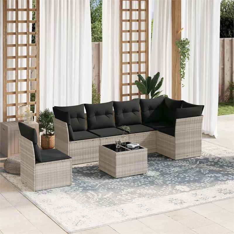 vidaXL Small Sofa Set in Gray