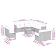 vidaXL 12 Piece Sofa Set in White/Brown/Cream