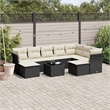 vidaXL 10 Piece Sofa Set in Black/White/Cream