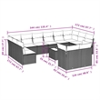 vidaXL 13 Piece Steel Sofa Set in Beige
